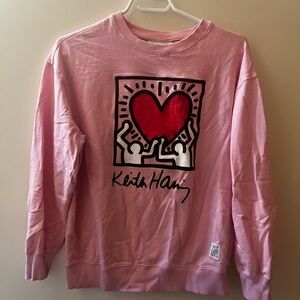 Keith Haring Pink Sweatshirt